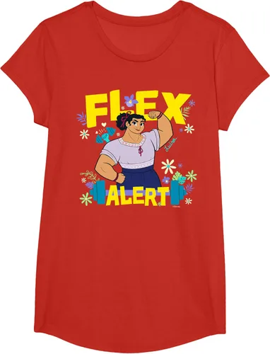Vista 53 de Disney Encanto Luisa Madrigal Flex Alert Camiseta, Negro