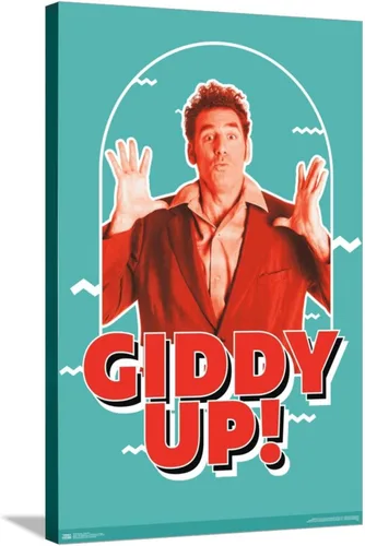 Vista 5 de Trends International Seinfeld - Póster de pared Giddy Up!, 14.72 x 22.37 pulgadas, lienzo estirado