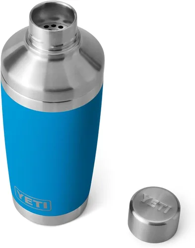 Vista 7 de YETI Rambler - Coctelera de 20 onzas, acero inoxidable, aislado al vacío, color azul
