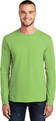 Vista 17 de Port & Company - Camiseta Esencial de Manga Larga Tall. PC61LST Azul acuático