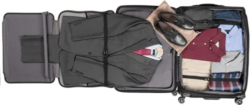 Vista 3 de Travelpro Crew Versapack - Maleta giratoria extensible Softside Negro azabache 407186901