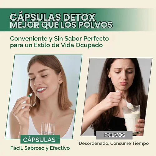 Vista 8 de Cápsulas de desintoxicación y limpieza de 1000 mg, fórmula a base de plantas 26 en 1 para desintoxicación, suplemento desintoxicante para mujeres