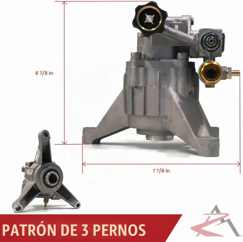 Vista 3 de Bomba de agua para hidrolavadora Excell VR2500 VR2522 VR2530 Troybilt 020486 y más.