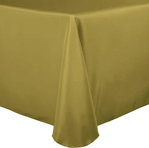 Vista 20 de Ultimate Textile Mantel ovalado de lino de poliéster de 60 x 102 pulgadas, color marrón cobre