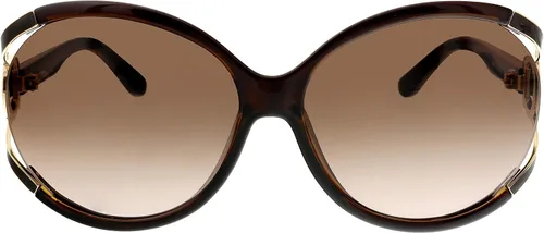 Vista 2 de Salvatore Ferragamo SF600S 220 - Lentes de sol color marrón oscuro perla 61 14 130 Marrón oscuro