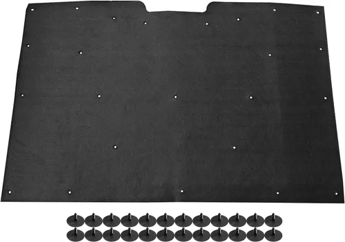 Vista 2 de Almohadilla aislante de capó con clips de repuesto compatible con Chevy/con camioneta GMC Jimmy Suburban 1981-1987