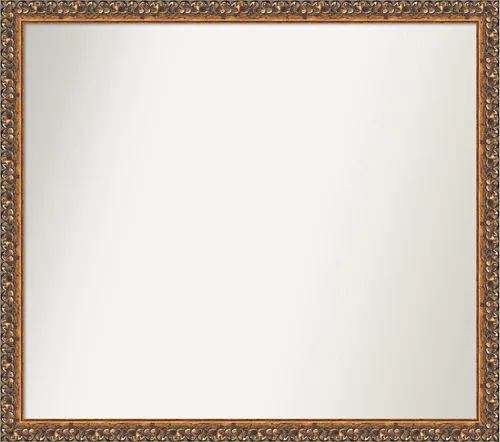 Vista 206 de Amanti Art Espejo de baño de bronce para sobre fregadero, 29 x 19 pulgadas, espejo rectangular de bronce antiguo, marco de madera tradicional