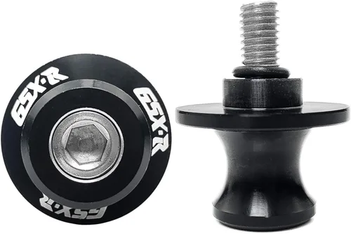 Vista 2 de Deslizadores de Brazo Oscilante de Motocicleta de 8mm M8 X 1.5 Bobinas CNC de Aluminio 2 Piezas para Suzuki GSX-R 600 GSX-R 750 GSX-R 1000 (Negro)
