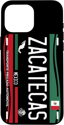 Vista 19 de Placa de matrícula Zacatecas para iPhone 13 Pro Max, Zacatecas México, funda Zacatecas