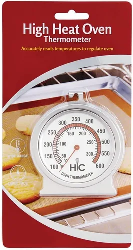 Vista 6 de HIC Kitchen Termómetro para horno asado, cara grande de 2.5 pulgadas de fácil lectura, acero inoxidable