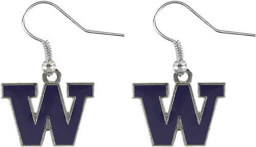 Vista 6 de aminco NCAA - Aretes colgantes con logotipo de la NCAA para mujer Georgia Tech Yellow Jackets
