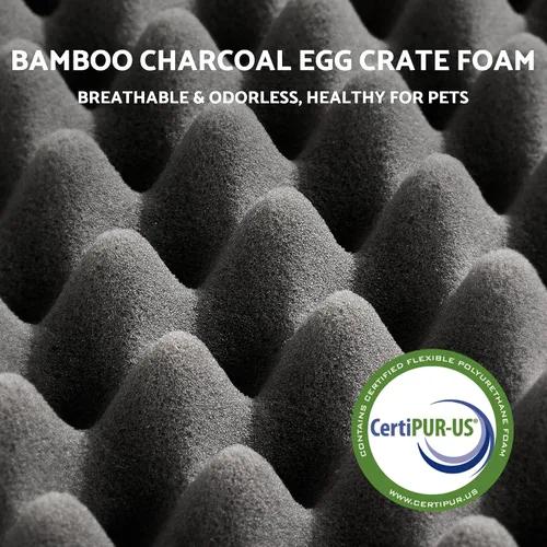 Vista 6 de Cama para perros y gatos pequeños y medianos, forro impermeable para uso en interiores y exteriores, funda extraíble lavable con cremallera de hasta