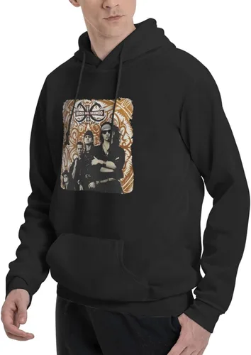 Vista 3 de Julemy Heroes Del Silencio Senderos De Traicion Hoodie Mens Casual Sweatshirt Pullover Hooded With Pockets