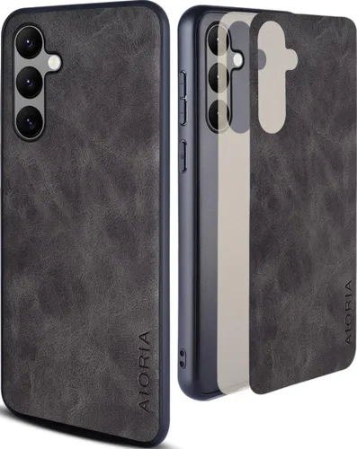 Vista 8 de AIORIA Funda para Samsung Galaxy S23 FE, funda de cuero premium diseño retro Funda protectora completa para Samsung Galaxy S23 FE 5G (marrón)