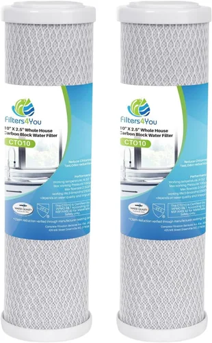 Vista 10 de CFS Cartuchos de filtro de agua de bloque de carbono compatibles con los modelos GE GXWH04F, GXWH20F, GXWH20S y GXRM10 - Elimina el mal sabor