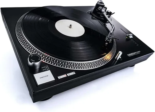Vista 4 de Reloop Professional Sistema de tocadiscos con transmisión por correa RP-1000-MK2, Negro