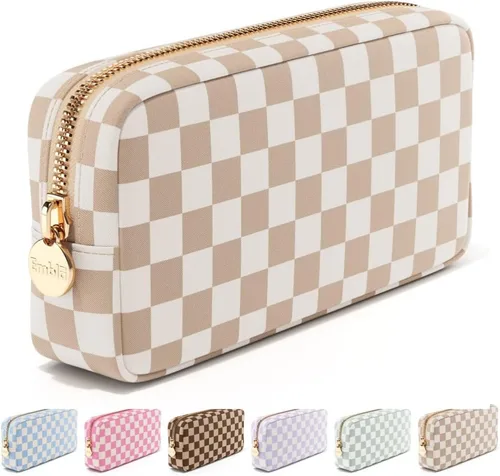 Vista 12 de Bolsa de Maquillaje de Viaje Embla Bolsa de Artículos de Aseo de Viaje, Negro, Mini, Mini