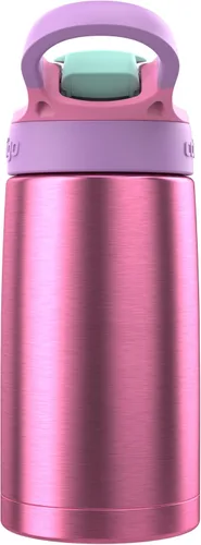 Vista 4 de Contigo Autospout - Botella de agua con popote y pajita, 384.81 ml, Azalea/Pansy