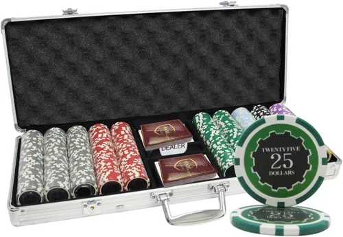 Vista 6 de MRC POKER Eclipse (0.49 oz) [300 piezas] Juego de fichas de póquer con estuche negro de lujo, construcción personalizada disponible