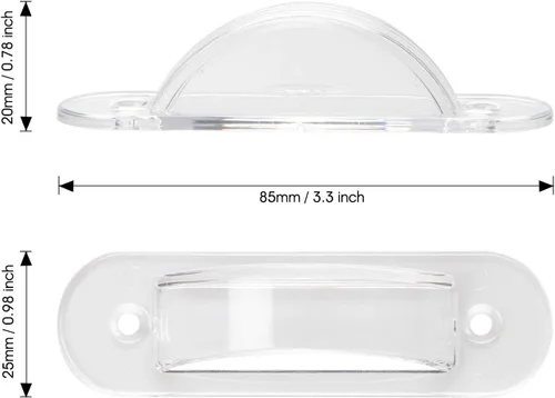 Vista 5 de Protectores de pared para interruptor de pared, cubierta de placa de seguridad infantil para decoración del hogar (paquete de 2), transparente