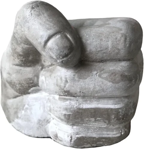 Vista 7 de Molde de silicona de cemento en forma de maceta en forma de mano, molde de maceta suculenta de arcilla de hormigón, molde de almacenamiento