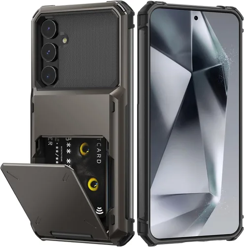 Vista 10 de Nvollnoe Funda para Samsung S23 con tarjetero 5G de 6.1 pulgadas, delgada, de doble capa, resistente, protector para Galaxy S23, funda con ranura