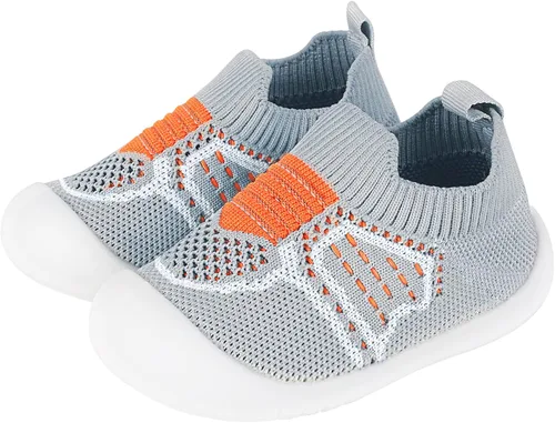 Vista 24 de Zapatos de bebé Pantuflas para niños pequeños, calcetines para niños y niñas, suela antideslizante