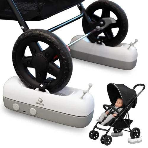Vista 6 de Accesorio automático para cochecito – Chupete infantil para bebés de 0 a 12 meses – Recargable, control remoto, dos modos relajantes – Solo