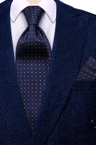 Vista 168 de Dubulle Corbata tejida de cachemira para hombre y gemelos de pañuelo para hombre, conjunto de gemelos para boda formal y negocios