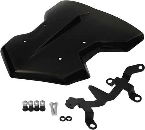 Vista 3 de GLoyer TAORIDER - Parabrisas delantero de motocicleta con soporte compatible con MT-03 MT-25 FZ03 FZ25 RM05 2020 2021 (color negro)
