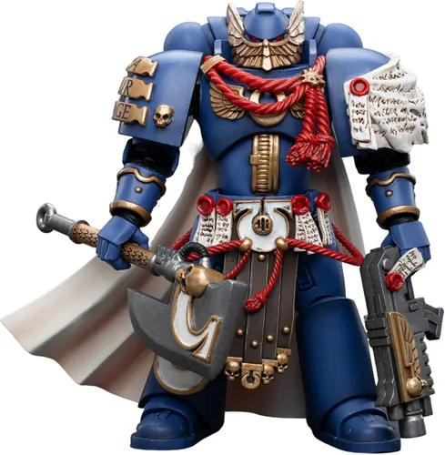 Vista 2 de JOYTOY Warhammer 40,000 1/18 Figura de acción Ultramarines Honour Guard 2 Colección Figuras modelo (4.88 pulgadas)