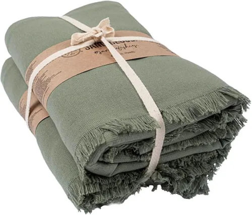 Vista 12 de Sand Cloud Toallas de baño turcas de 2 capas para baño, paquete de 2 Clásico - Gris