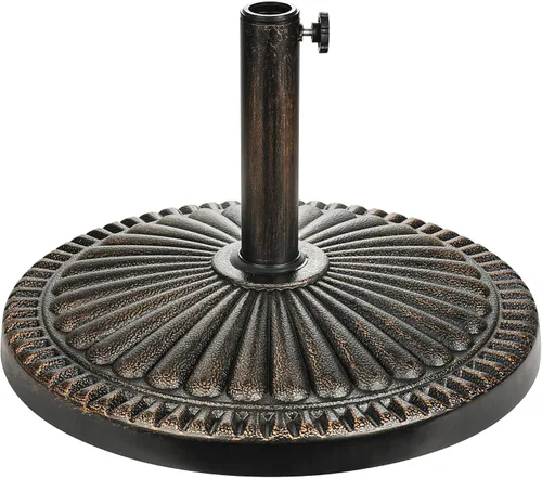 Vista 11 de FLAME&SHADE Base de sombrilla de patio de 20 libras, no requiere relleno, resistente al aire libre, para terraza, patio, jardín, porche, piscina