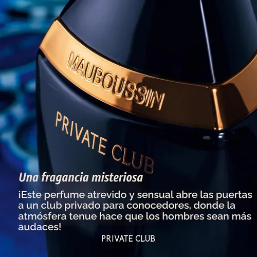 Vista 3 de Mauboussin - Private Club 3.4 fl oz (3.3 Fl Oz) - Eau de Parfum para Hombre - Aromas Woody & Oriental
