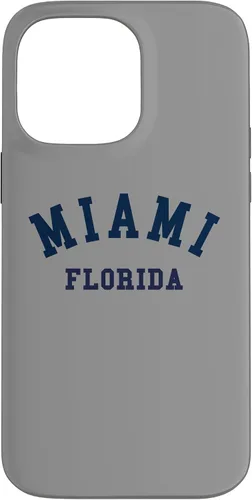 Vista 21 de Miami Florida USA State FL Varsity Style - Carcasa deportiva para iPhone 16