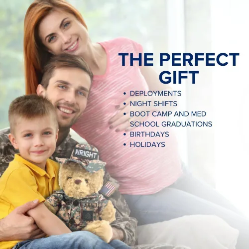 Vista 6 de ZZZ Bears Airman Sleeptight Air Force - Oso de peluche con libro de cuentos y sistema de sueño, regalo reconfortante para niños de la Fuerza Aérea