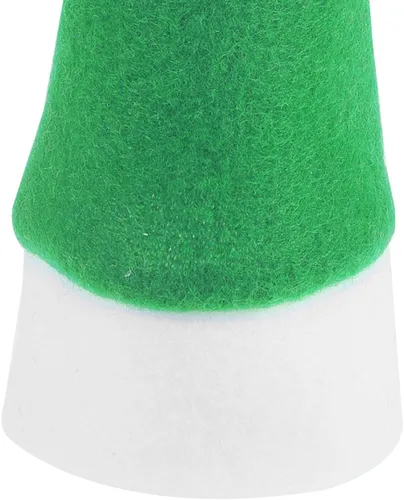 Vista 8 de Angoily 10 piezas de mini sombreros de Papá Noel de Navidad, soportes para cubiertos con bolsillos, tapas de botellas de vino, tapas de piruleta