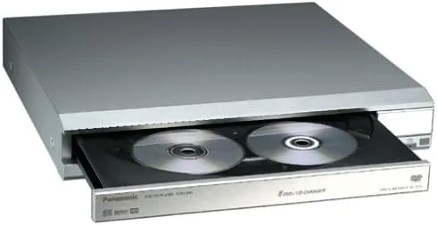 Vista 2 de Panasonic DVD-CP67S Reproductor de DVD de escaneo progresivo de 5 discos, color plateado