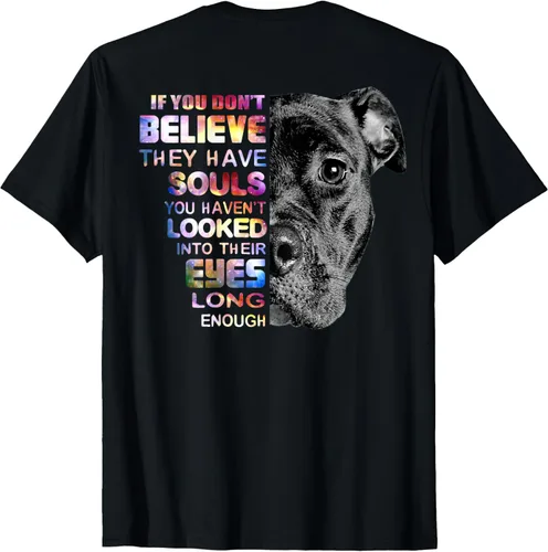 Vista 2 de I Love My Pitbull - Camisa de regalo para mujer Love Her Pitbull, Negro, S