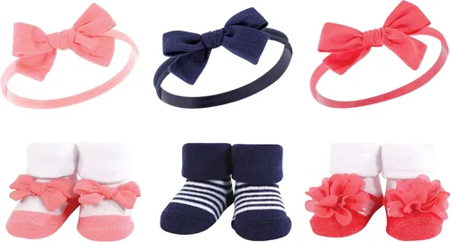 Vista 54 de Hudson Baby Conjunto de regalo de diadema y calcetines para niña