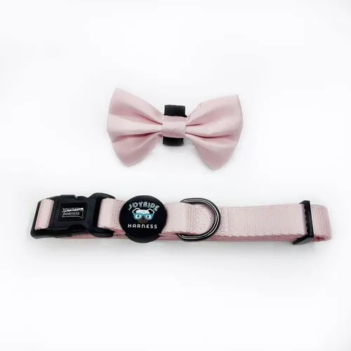 Vista 10 de Joyride Harness Collar de perro con pajarita extraíble, ajustable y transpirable para todas las razas de perros, anillo en D fuerte y hebilla Negro