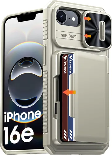 Vista 22 de Vizvera para iPhone 16 Pro Max Funda tipo cartera RFID [Soporte para tarjetas][Control de cámara][Cubierta de cámara] Funda protectora de silicona