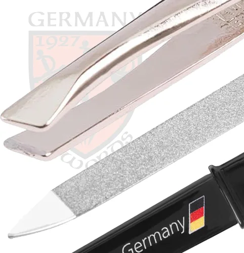 Vista 6 de 3 Swords Germany Lima de uñas de bolsillo de zafiro de doble cara y pinzas de bolsillo, fabricadas en Alemania