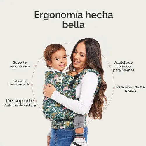 Vista 3 de Baby Tula - Portabebés ergonómico de lino