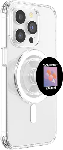 Vista 3 de Cute Kawaii Wagashi Okay, But First Wagashi Japanese Style PopSockets MagSafe PopGrip for iPhone