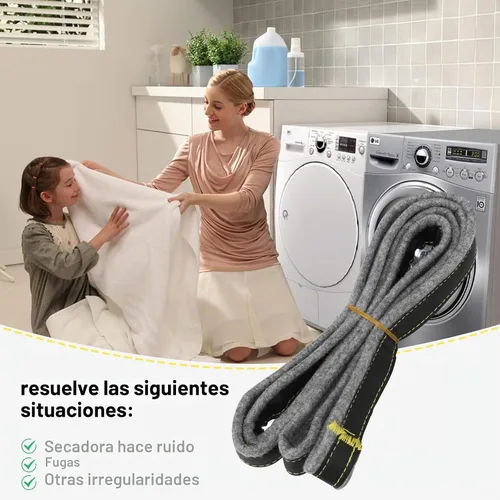 Vista 6 de DC97-07618A Kit de repuesto de sello de fieltro de tambor de secadora mejorado para Samsung DV42H5200EW DV42H5000EW DV45K6500EV DV48H7400EW