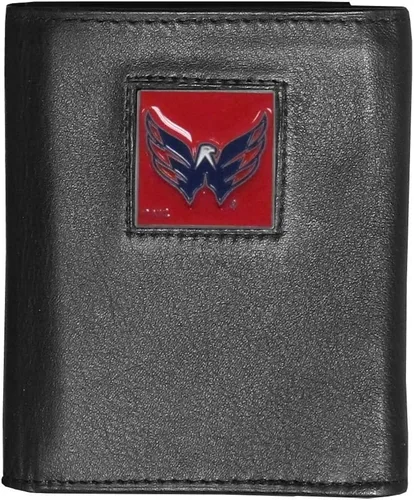 Vista 15 de Siskiyou Sports NHL Executive Cartera de cuero genuino de tres pliegues