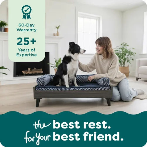 Vista 8 de Furhaven Pet – Sofá de felpa ortopédica para perro, cama con forma de L, tumbona ergonómica con contorno de cuna, cama para perros y gatos, varios