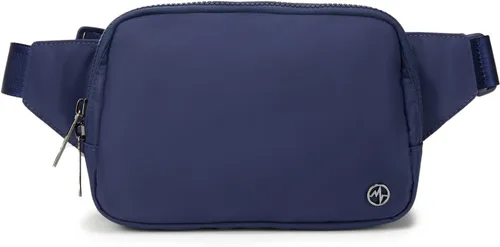 Vista 18 de Bolsa de Cinturón Pander Grande 2L, Riñonera de Nylon para Mujeres y Hombres con Correa Ajustable Negro Onyx