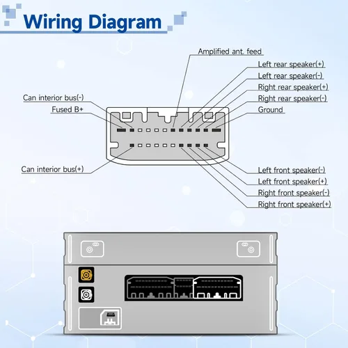 Vista 2 de Bingfu Arnés de cable de radio para determinado vehículo DB11 Arnés de cableado de radio con adaptador de antena para estéreo de coche